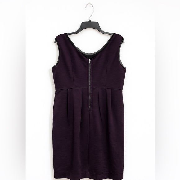 Simple Vera Vera Wang Purple Cocktail Dress Size 16 Sleeveless Formal Wedding - Picture 4 of 5